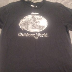 ✨B3G1 Bass Pro Shops L Black Silver Decal Tshirt